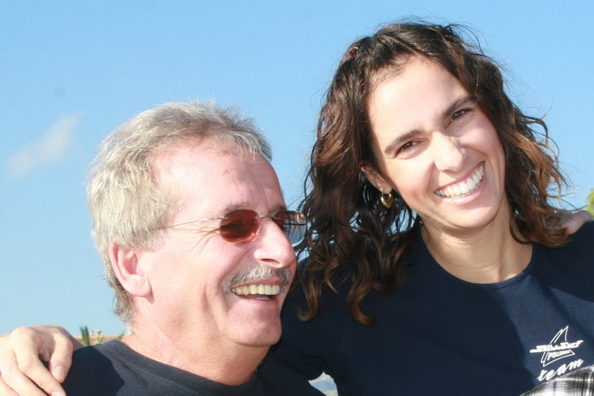 Sail&Surf Pollensa-Gründer Gottfried und Tochter Annika Möller, heutige Stationsleiterin.